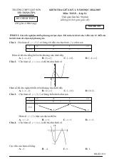 Đề thi Giữa kì 1 Toán 12 năm 2024-2025 trường THPT Quế Sơn (Quảng Nam)